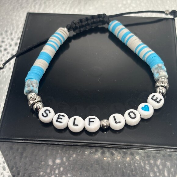 Handmade Affirmation Bracelet - Size 7 1/2 - Picture 1 of 2
